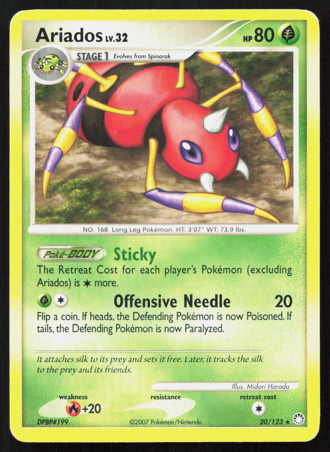 Ariados - Mysterious Treasures #20/123 - Rare