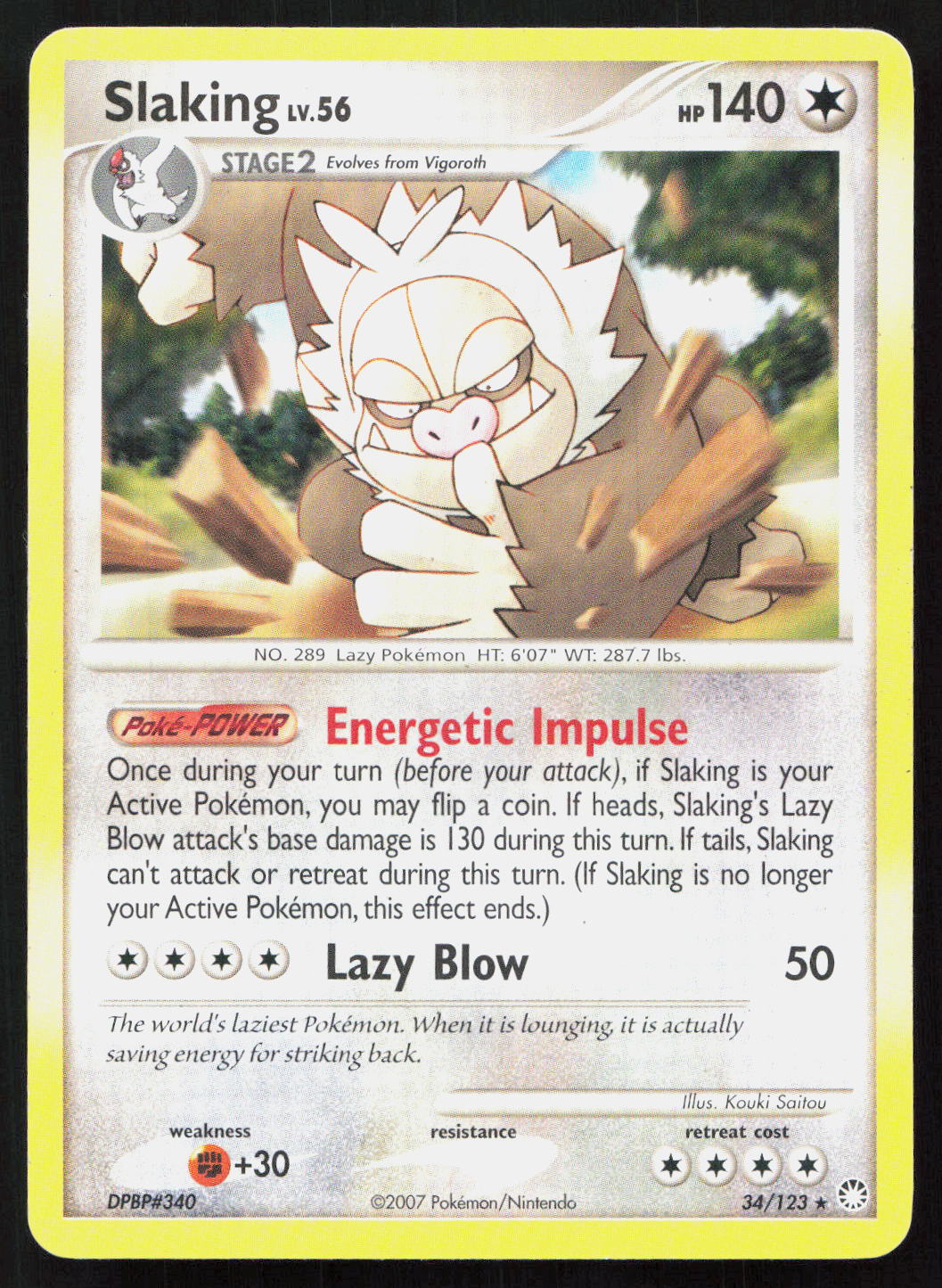 Slaking - Mysterious Treasures #34/123 - Rare