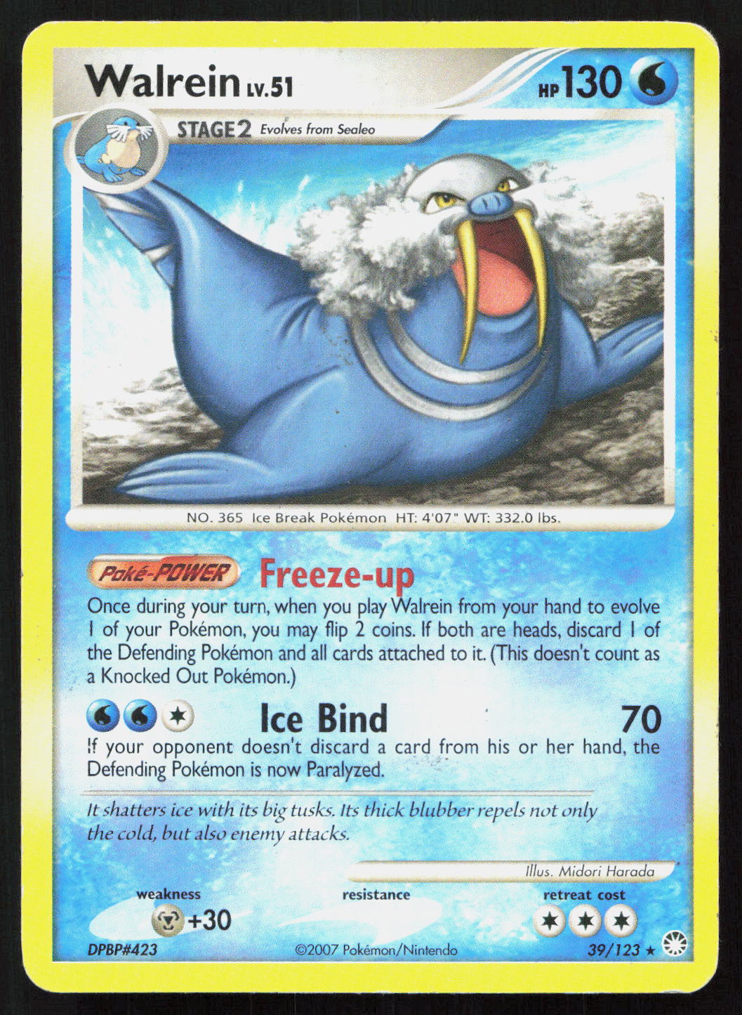 Walrein - Mysterious Treasures #39/123 - Rare