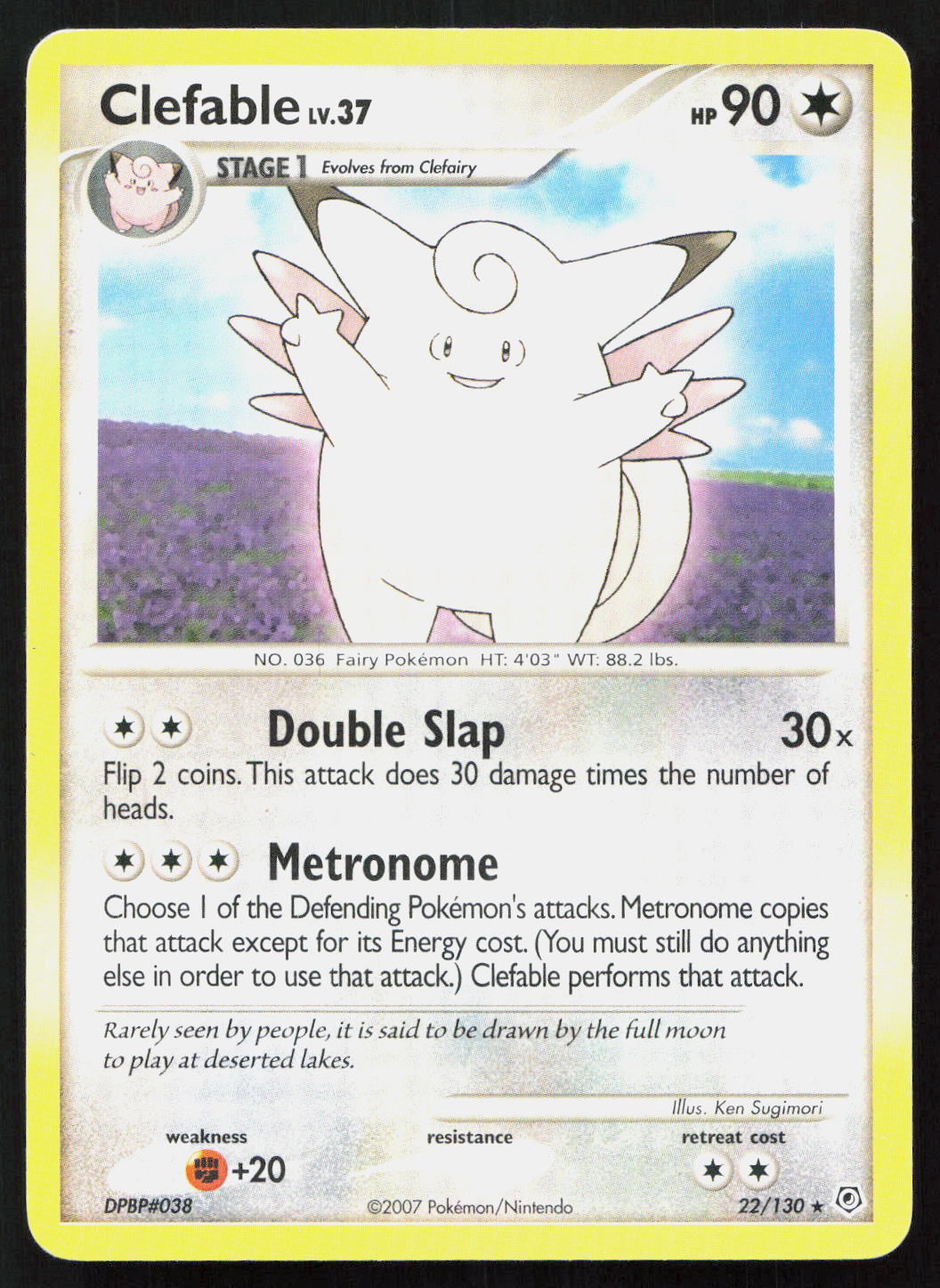 Clefable - Diamond & Pearl #22/130 - Rare
