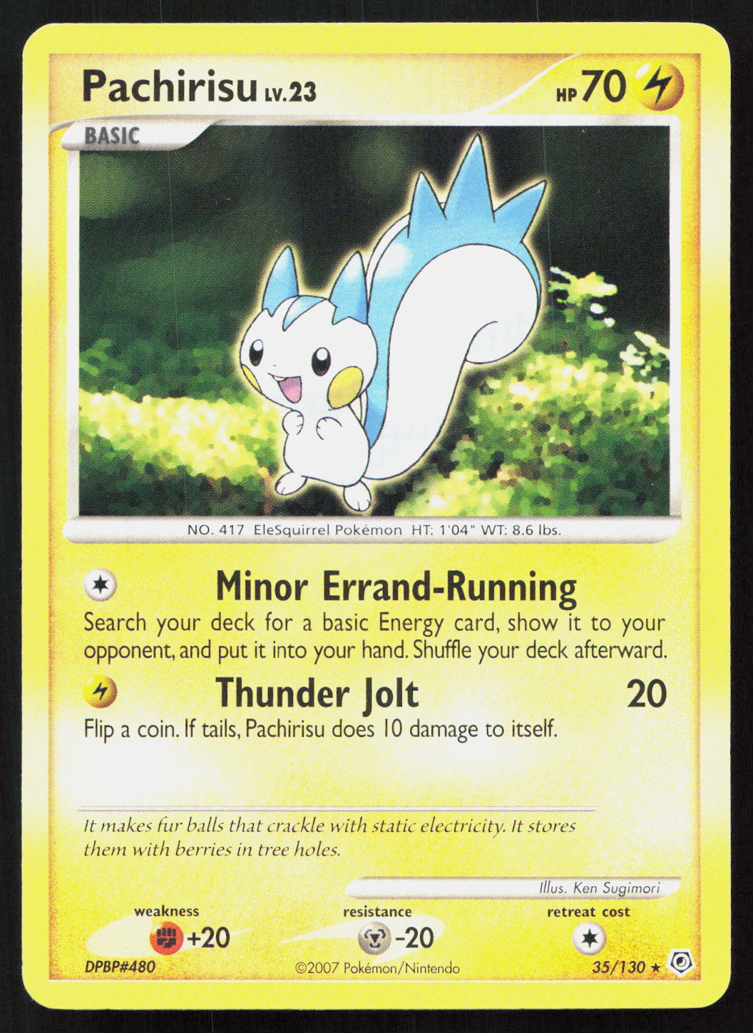 Pachirisu - Diamond & Pearl #35/130 - Rare