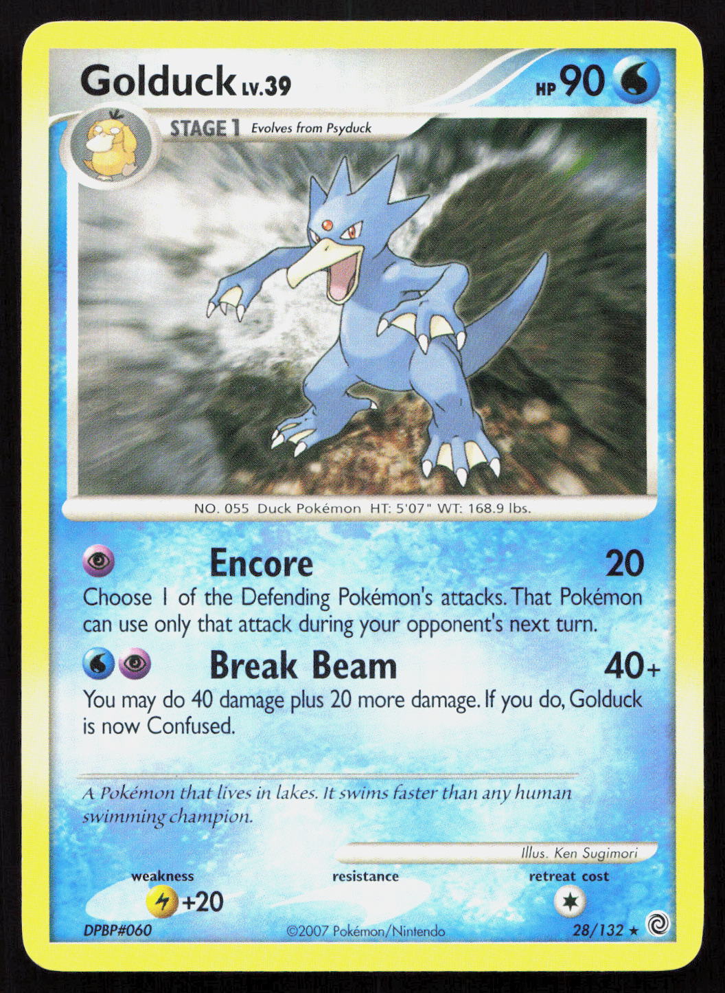 Golduck - Secret Wonders #28/132 - Rare
