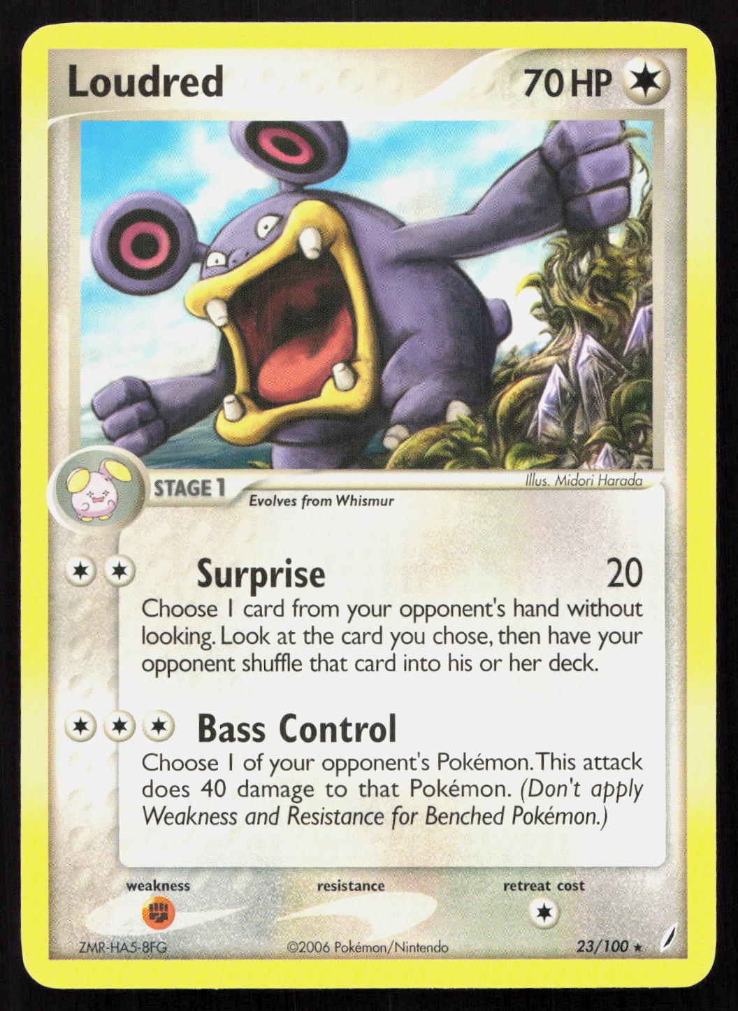 Loudred - Crystal Guardians #23/100 - Rare