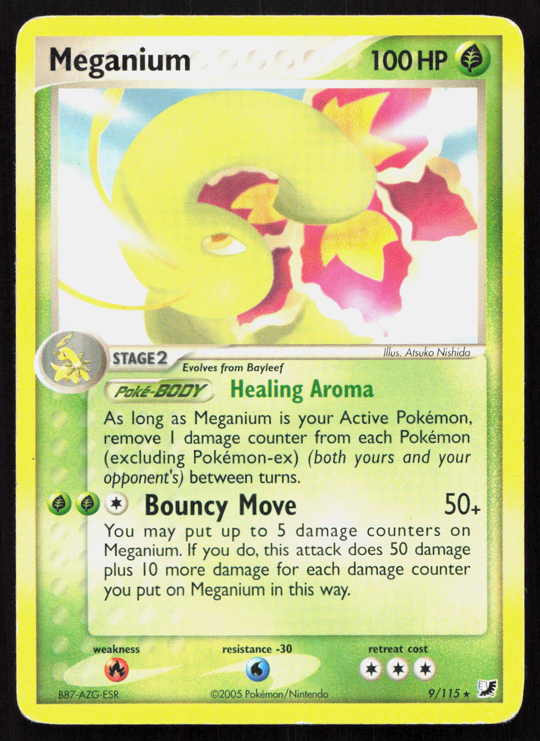 Meganium - Unseen Forces #9/115 - Rare Holo