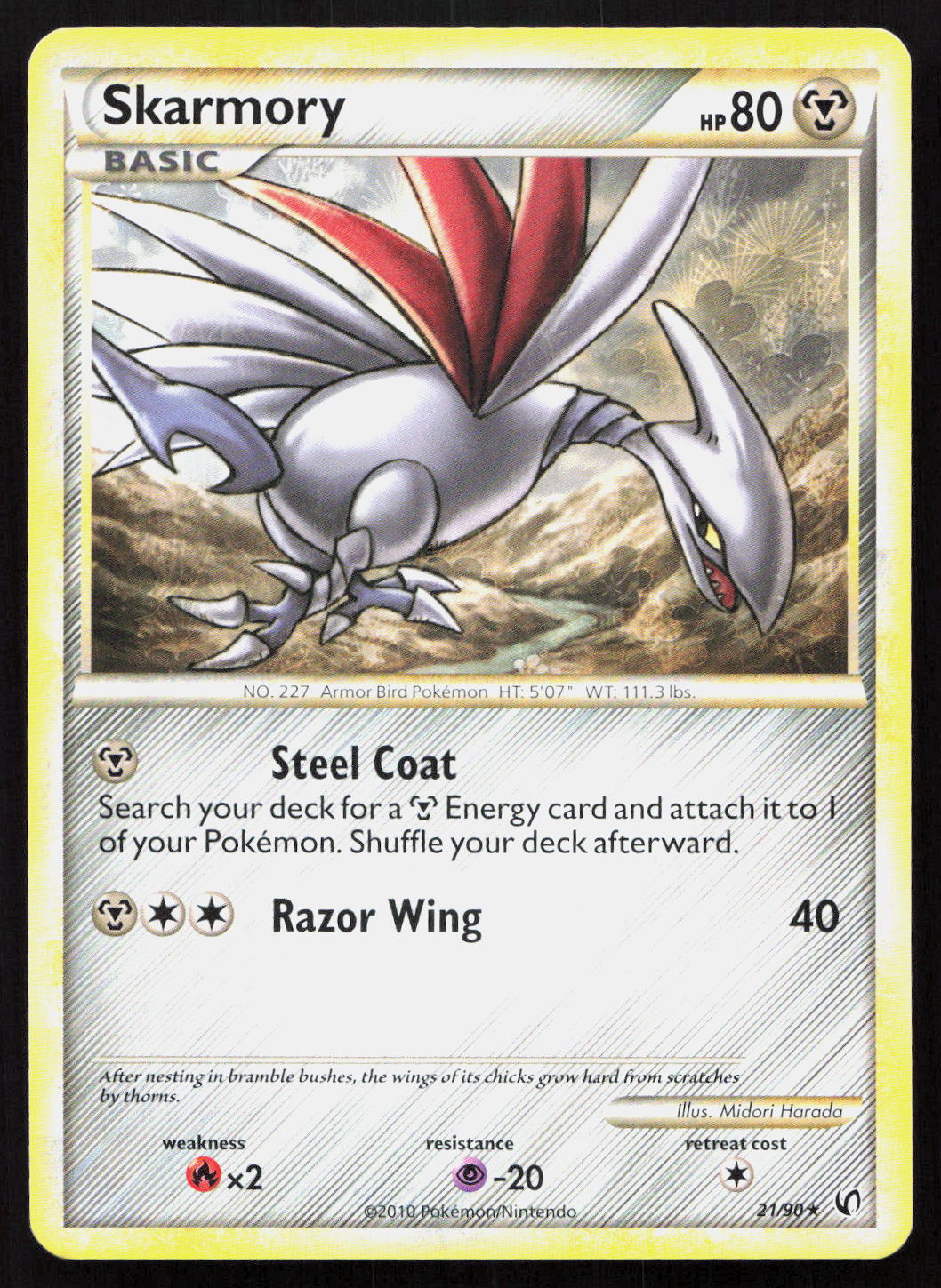 Skarmory - HS—Undaunted #21/90 - Rare
