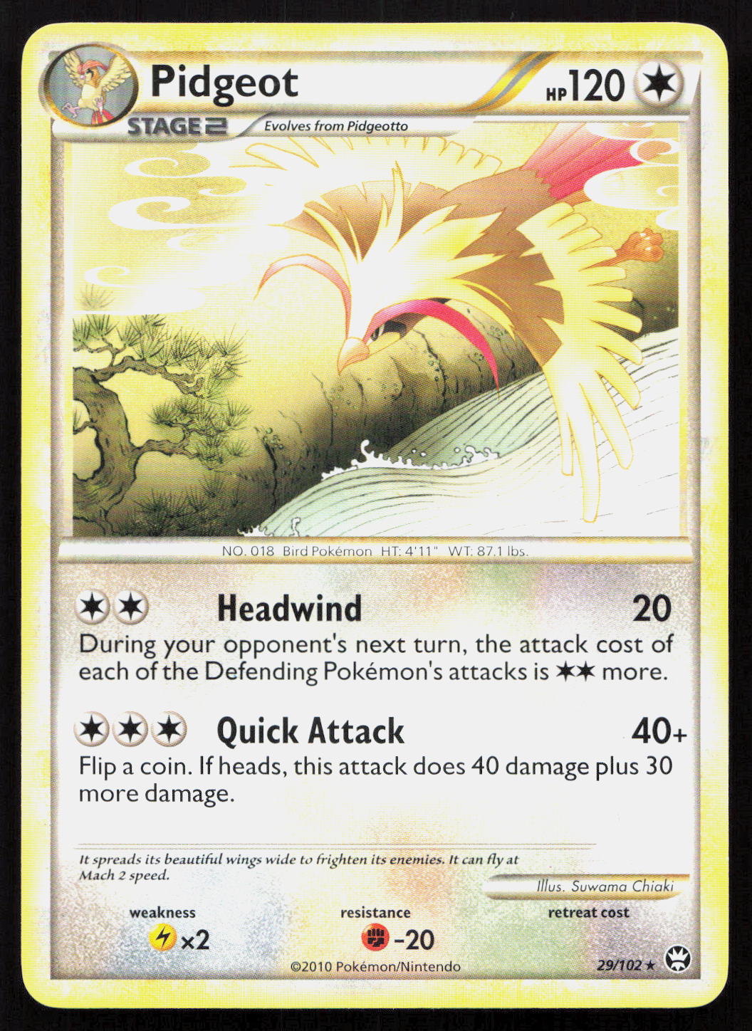 Pidgeot - HS—Triumphant #29/102 - Rare