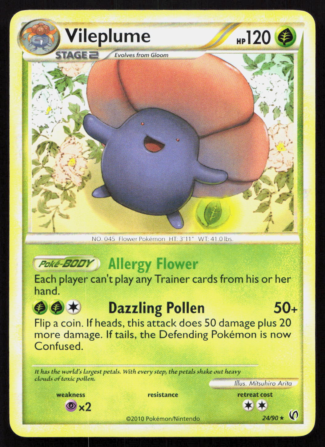 Vileplume - HS—Undaunted #24/90 - Rare