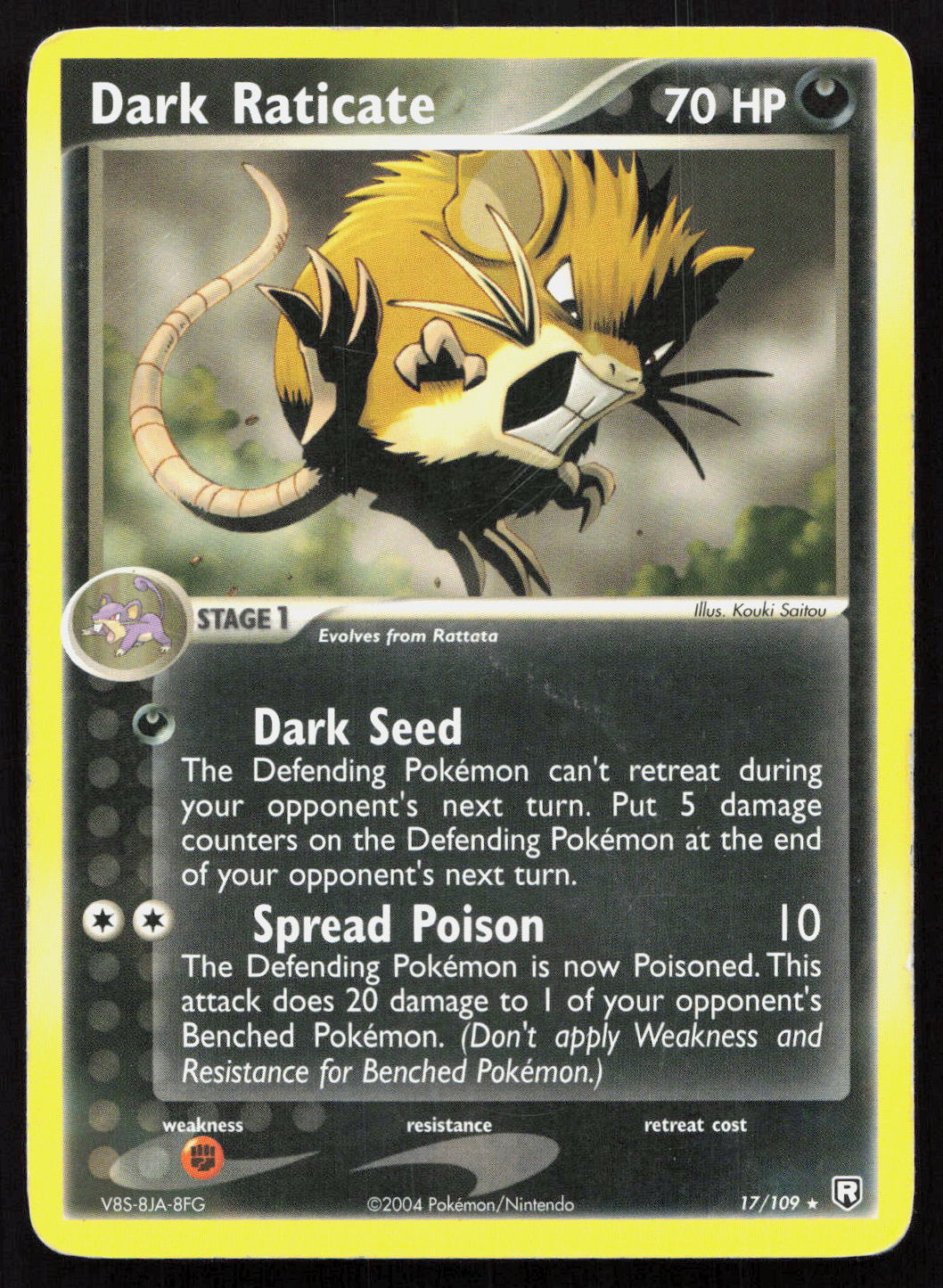 Dark Raticate - Team Rocket Returns #17/109 - Rare