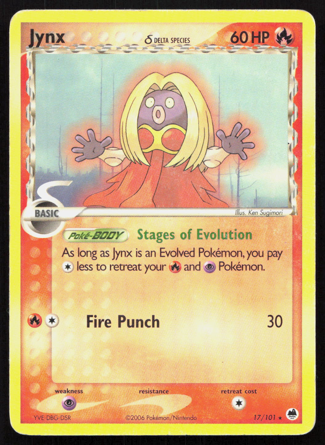 Jynx δ - Dragon Frontiers #17/101 - Rare