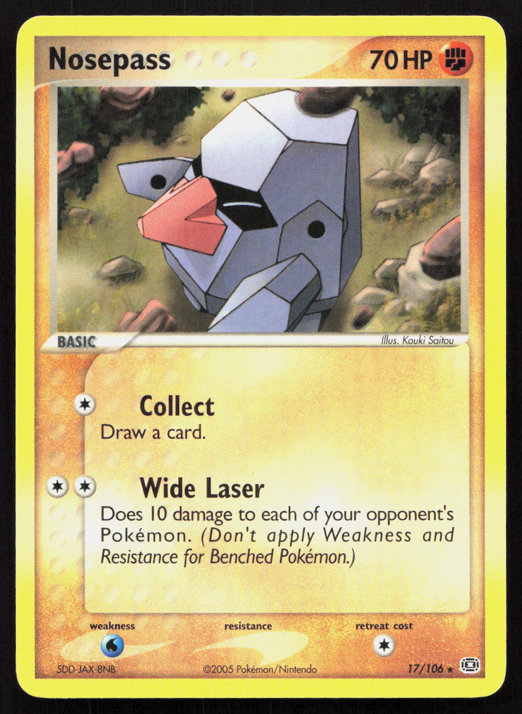 Nosepass - Emerald #17/106 - Rare