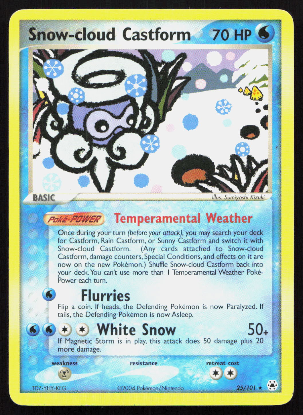 Snow-cloud Castform - Hidden Legends #25/101 - Rare
