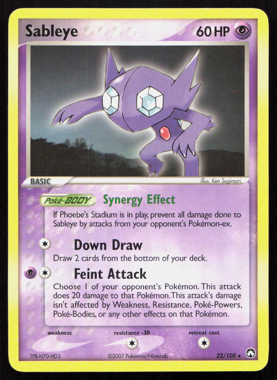Sableye - Power Keepers #22/108 - Rare