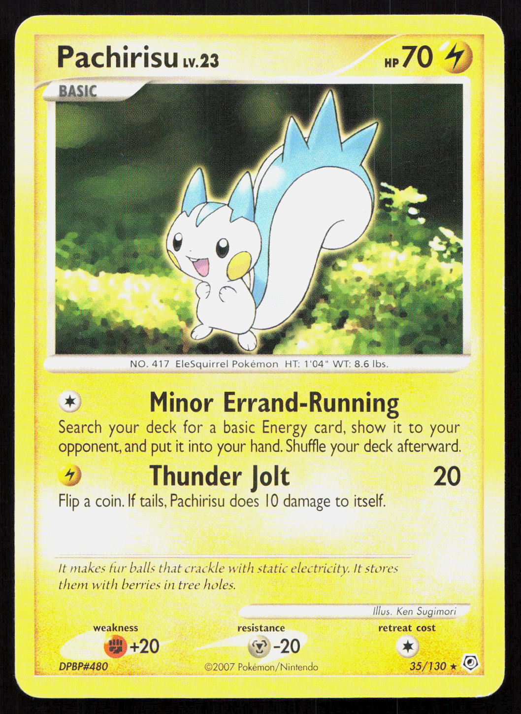 Pachirisu - Diamond & Pearl #35/130 - Rare