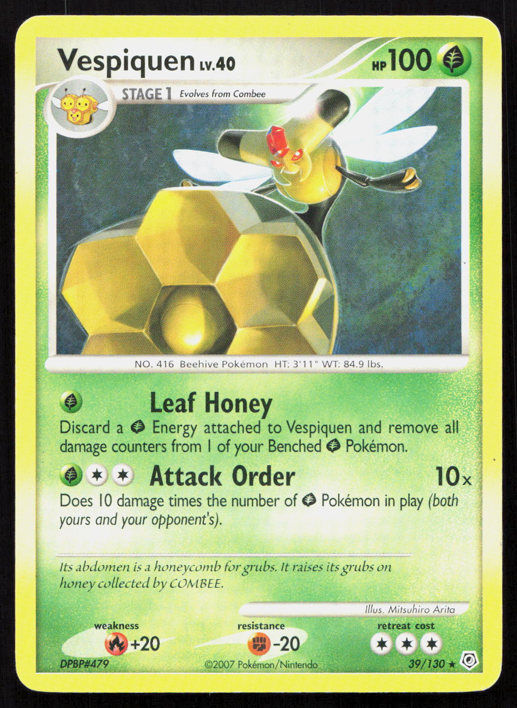 Vespiquen - Diamond & Pearl #39/130 - Rare