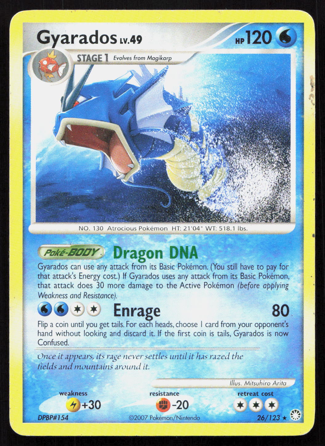 Gyarados - Mysterious Treasures #26/123 - Rare