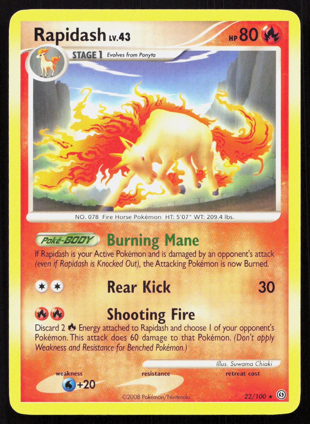 Rapidash - Stormfront #22/100 - Rare