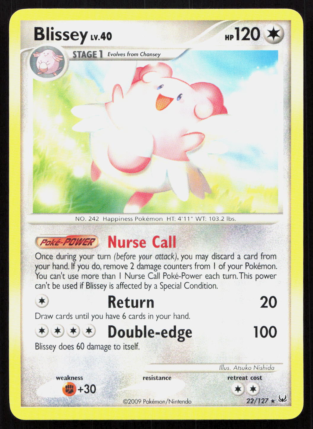 Blissey - Platinum #22/127 - Rare