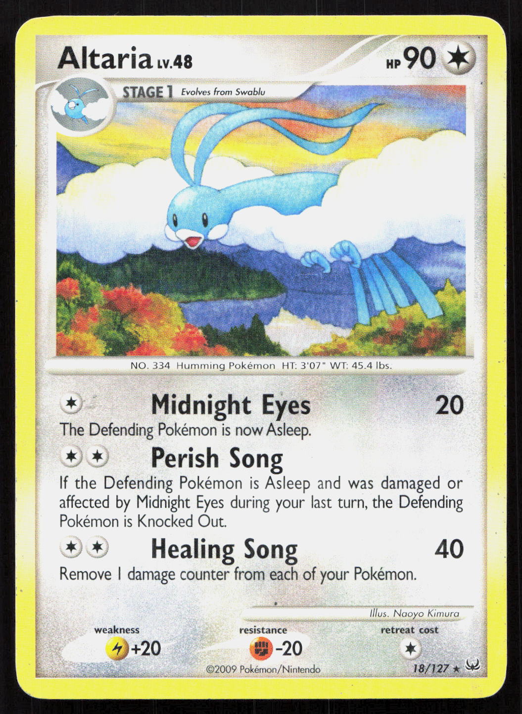 Altaria - Platinum #18/127 - Rare