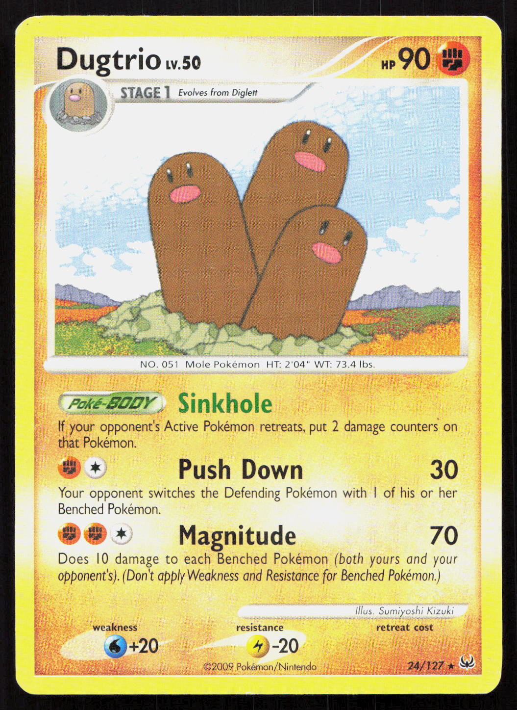 Dugtrio - Platinum #24/127 - Rare