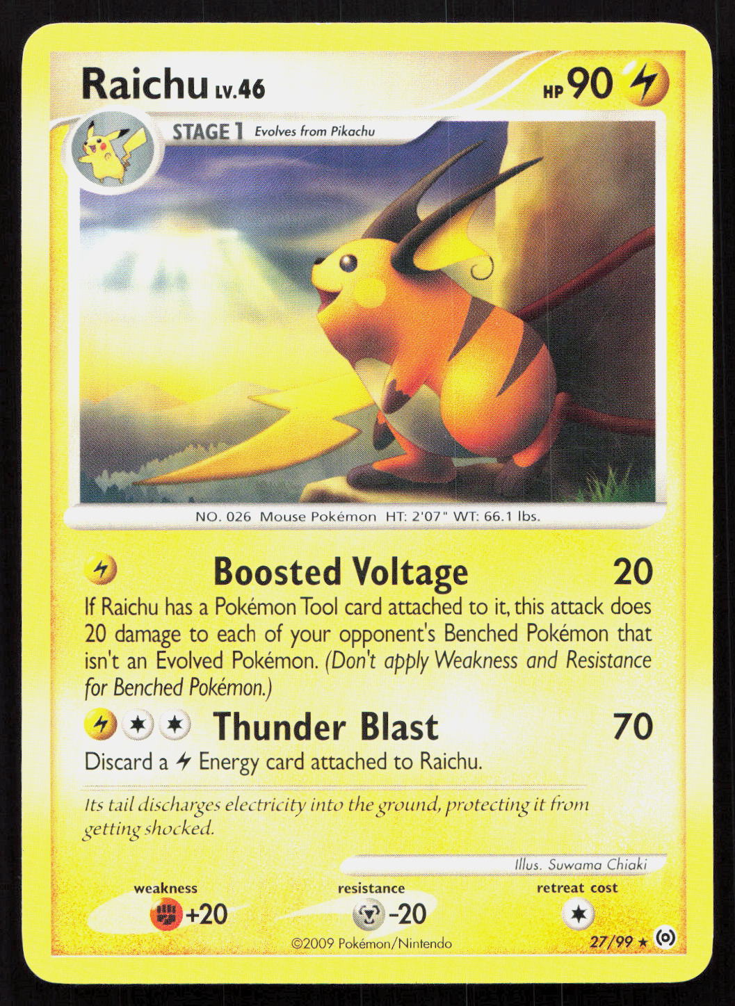 Raichu - Arceus #27/99 - Rare