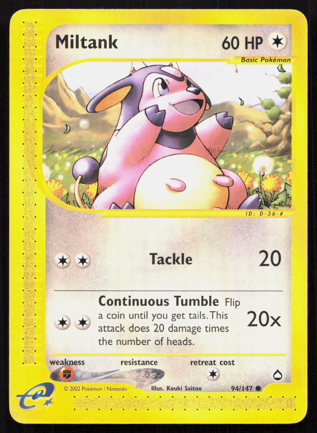 Miltank - Aquapolis #94/147 - Common