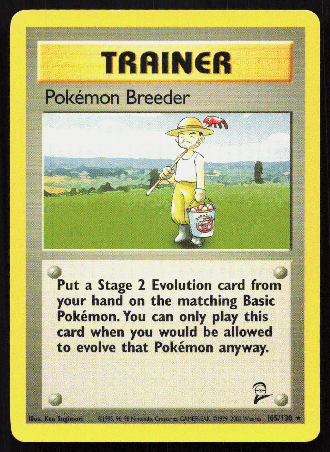 Pokémon Breeder - Base Set 2 #105/130 - Rare