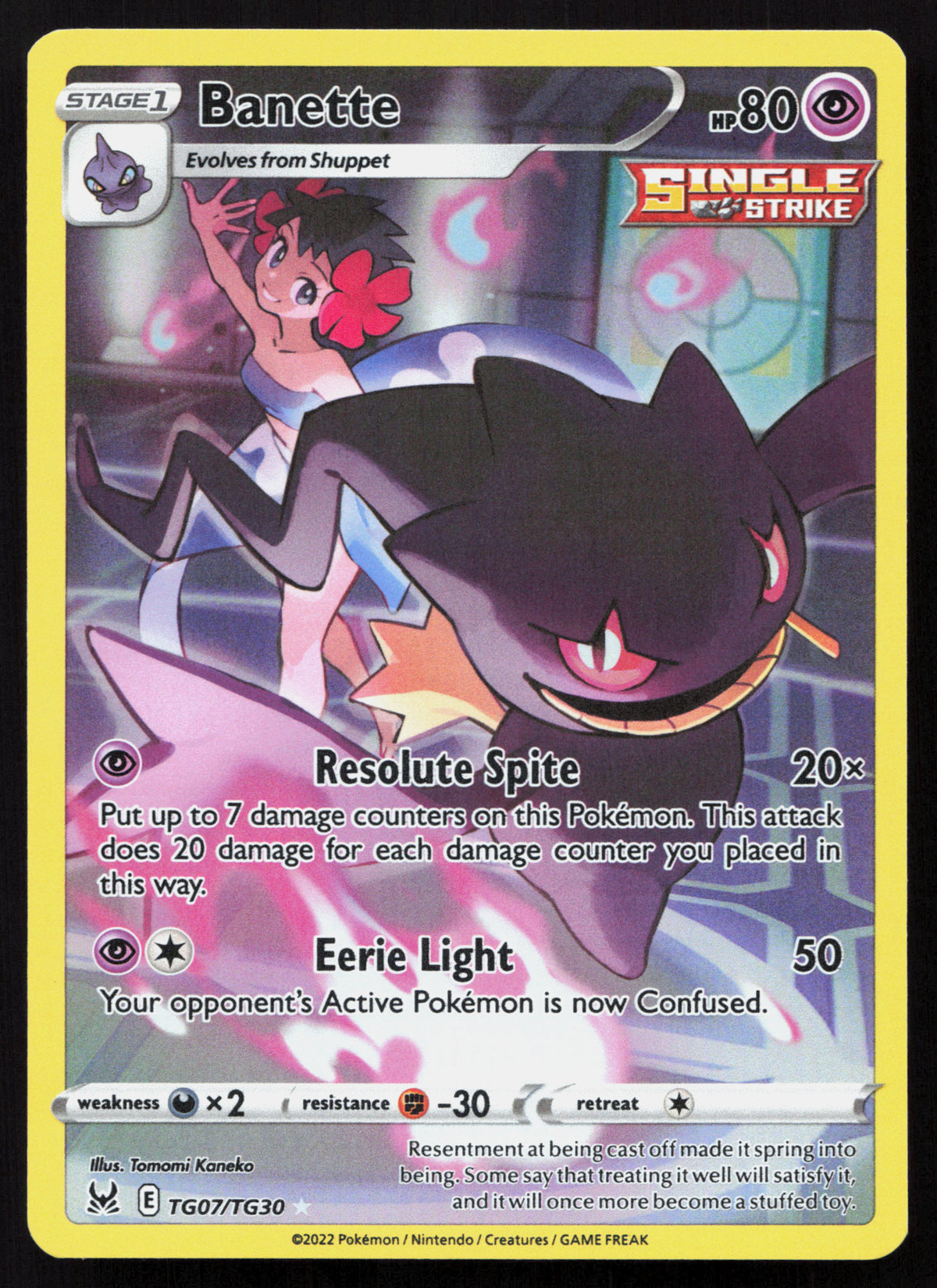 Banette - Lost Origin Trainer Gallery #TG07/TG30 - Trainer Gallery Rare Holo