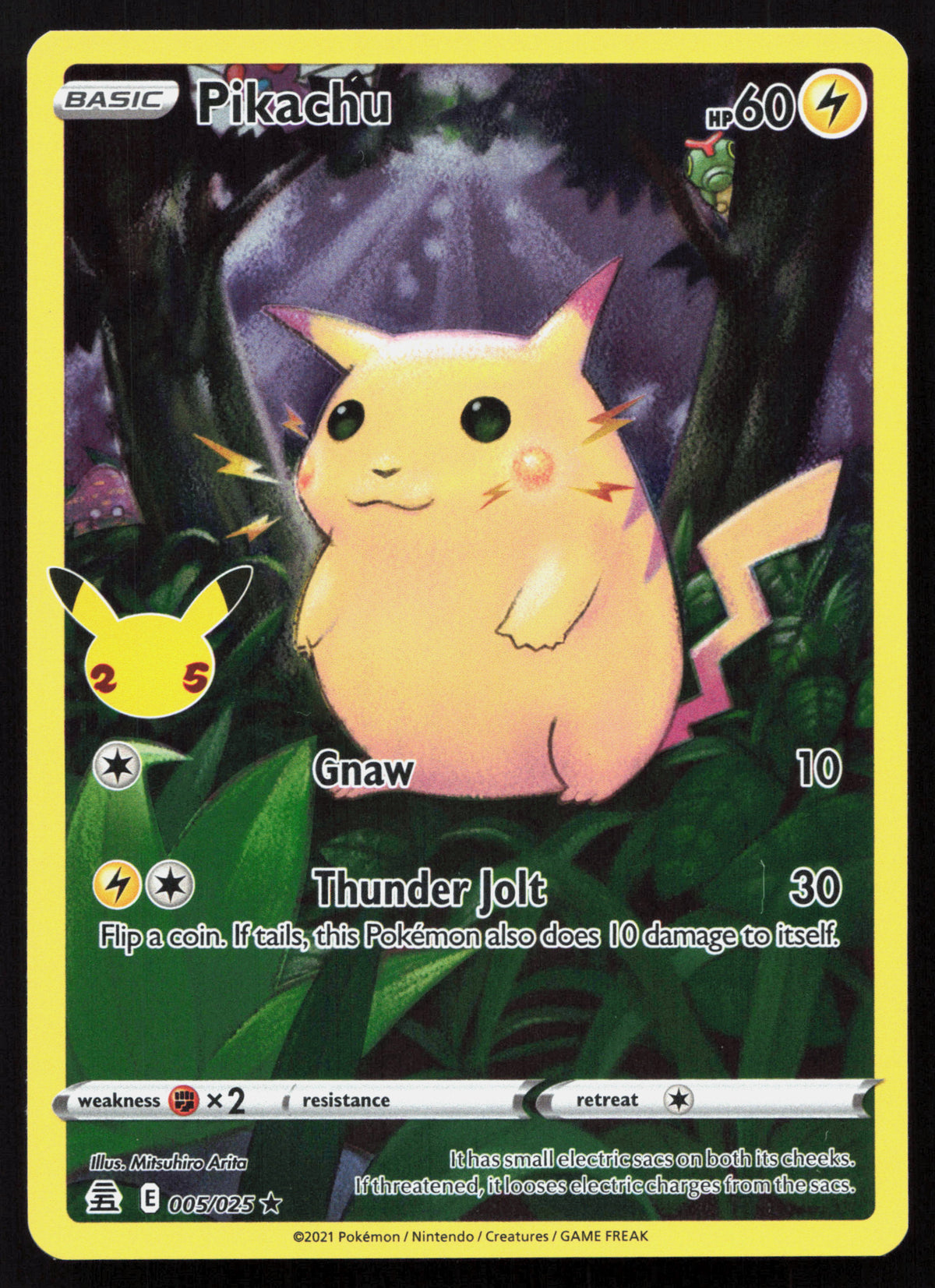 Pikachu - Celebrations #5 - Rare Holo