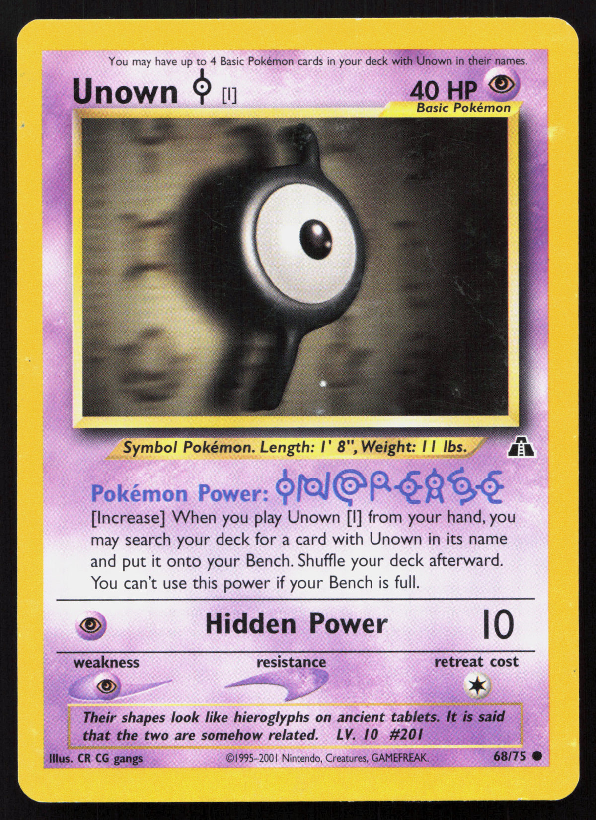 Unown [I] - Neo Discovery #68/75 - Common