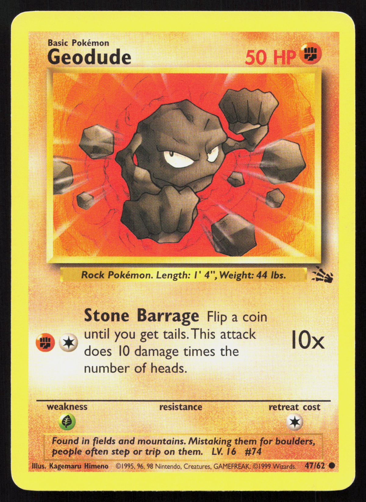 Geodude - Fossil #47/62 - Common