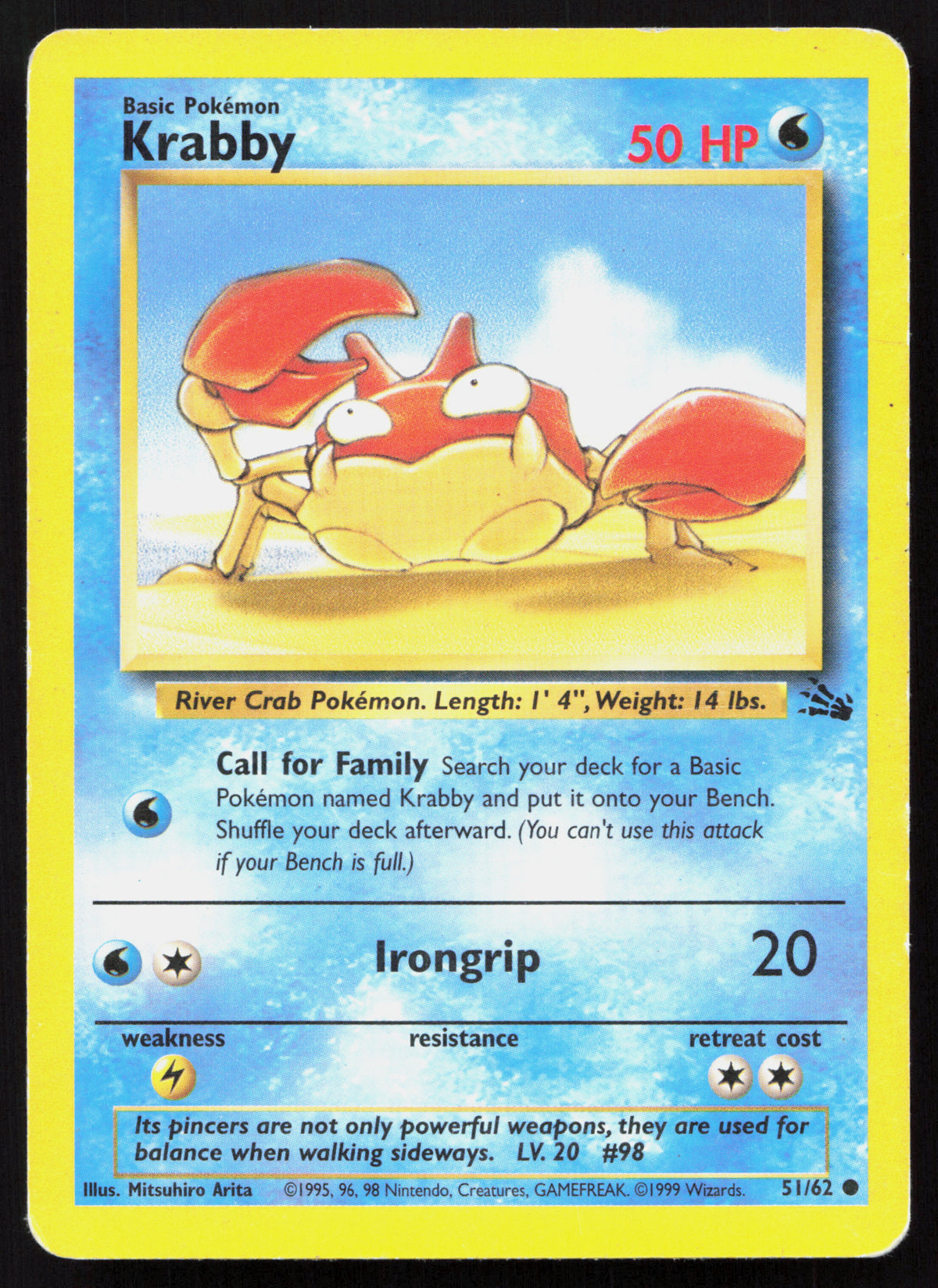 Krabby - Fossil #51/62 - Common
