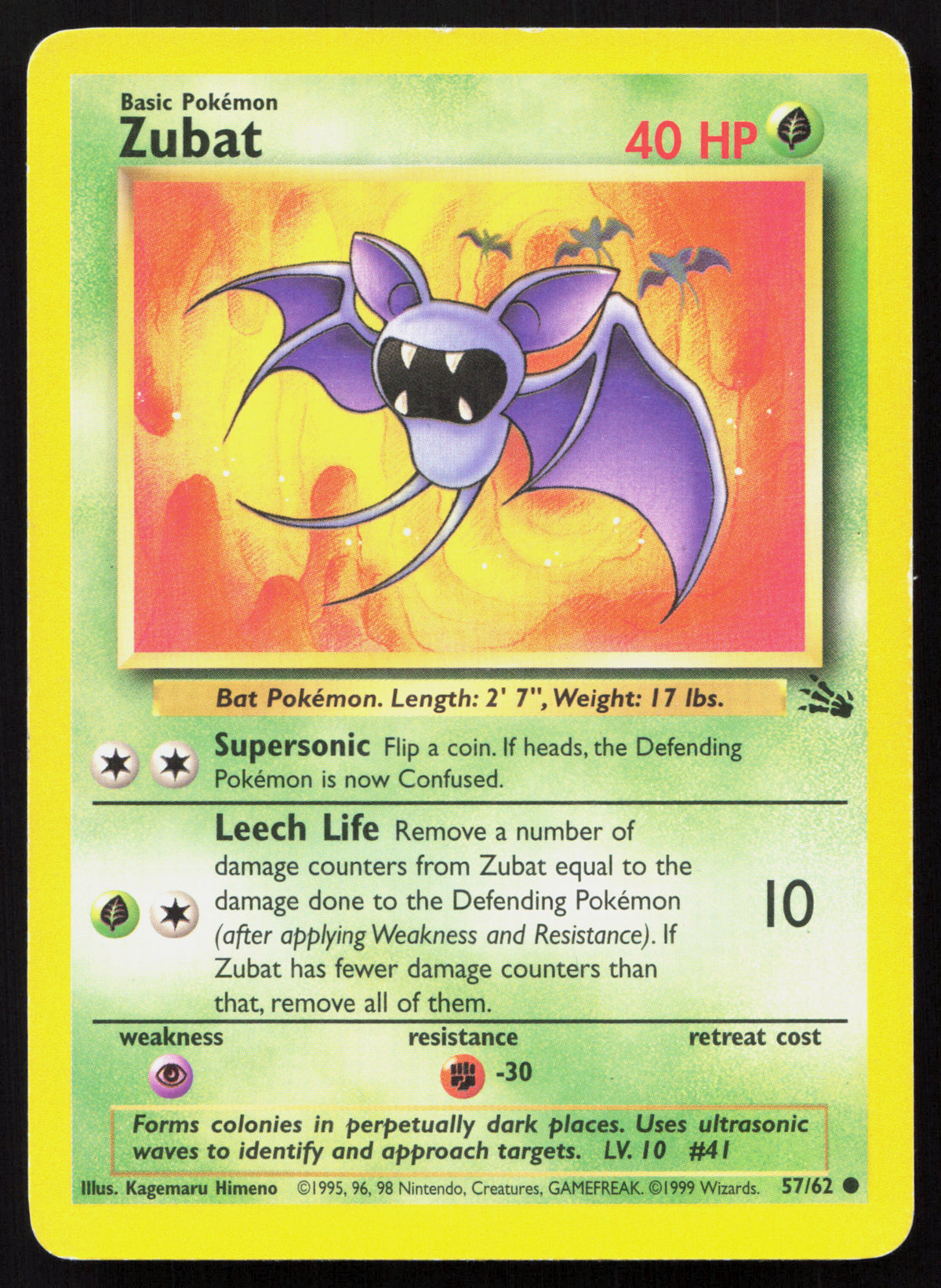 Zubat - Fossil #57/62 - Common