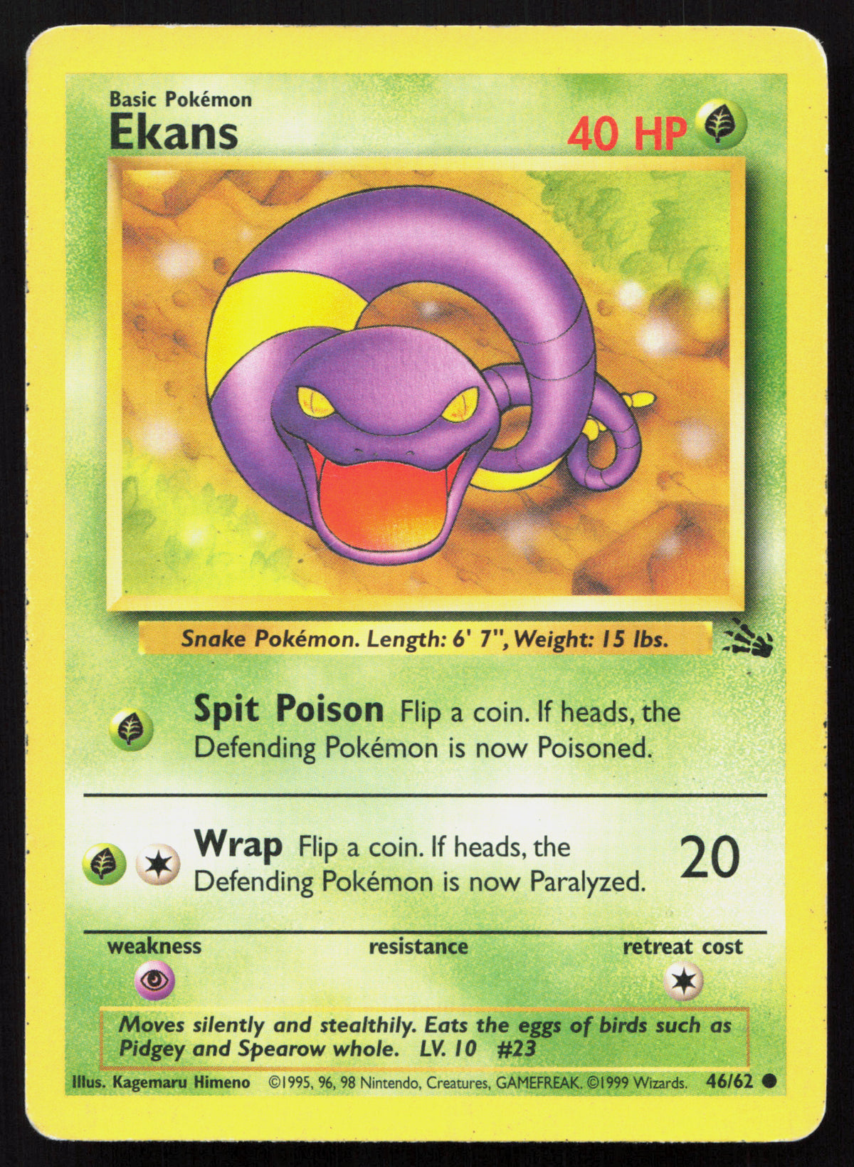 Ekans - Fossil #46/62 - Common