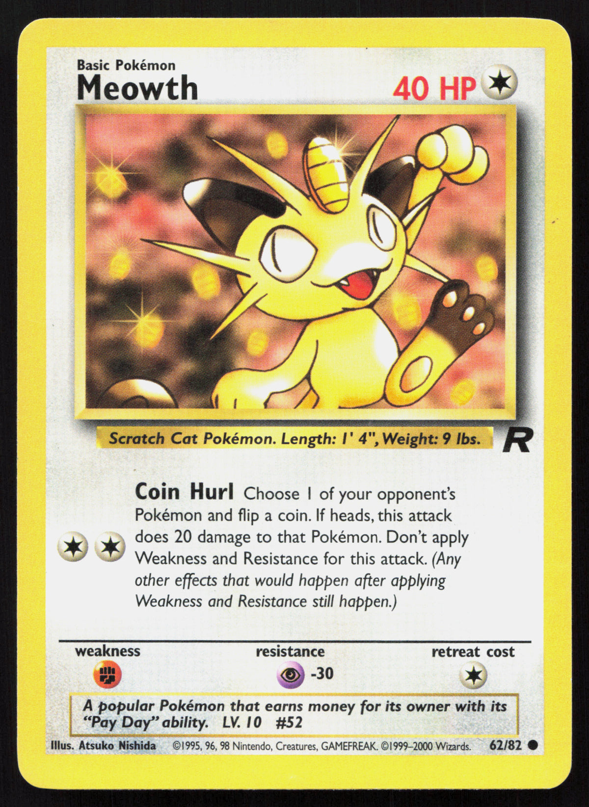 Meowth - Team Rocket #62/82 - Common