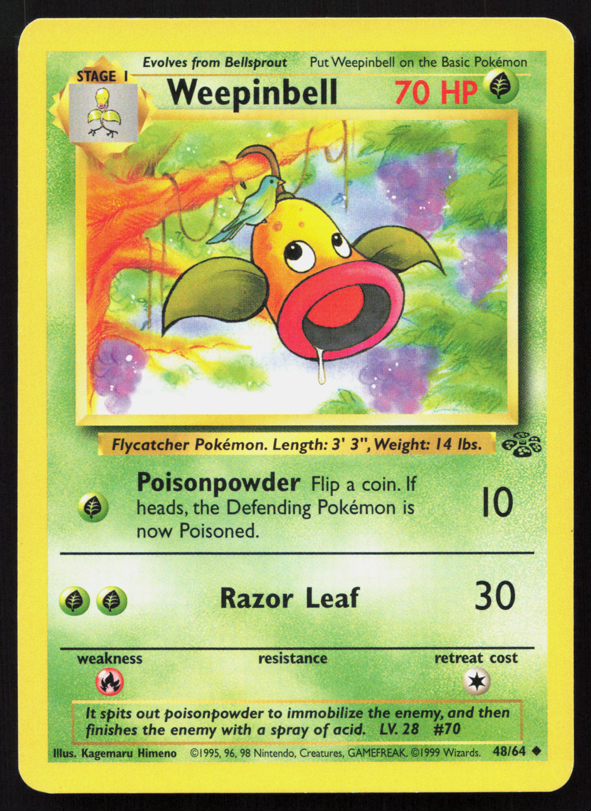 Weepinbell - Jungle #48/64 - Uncommon