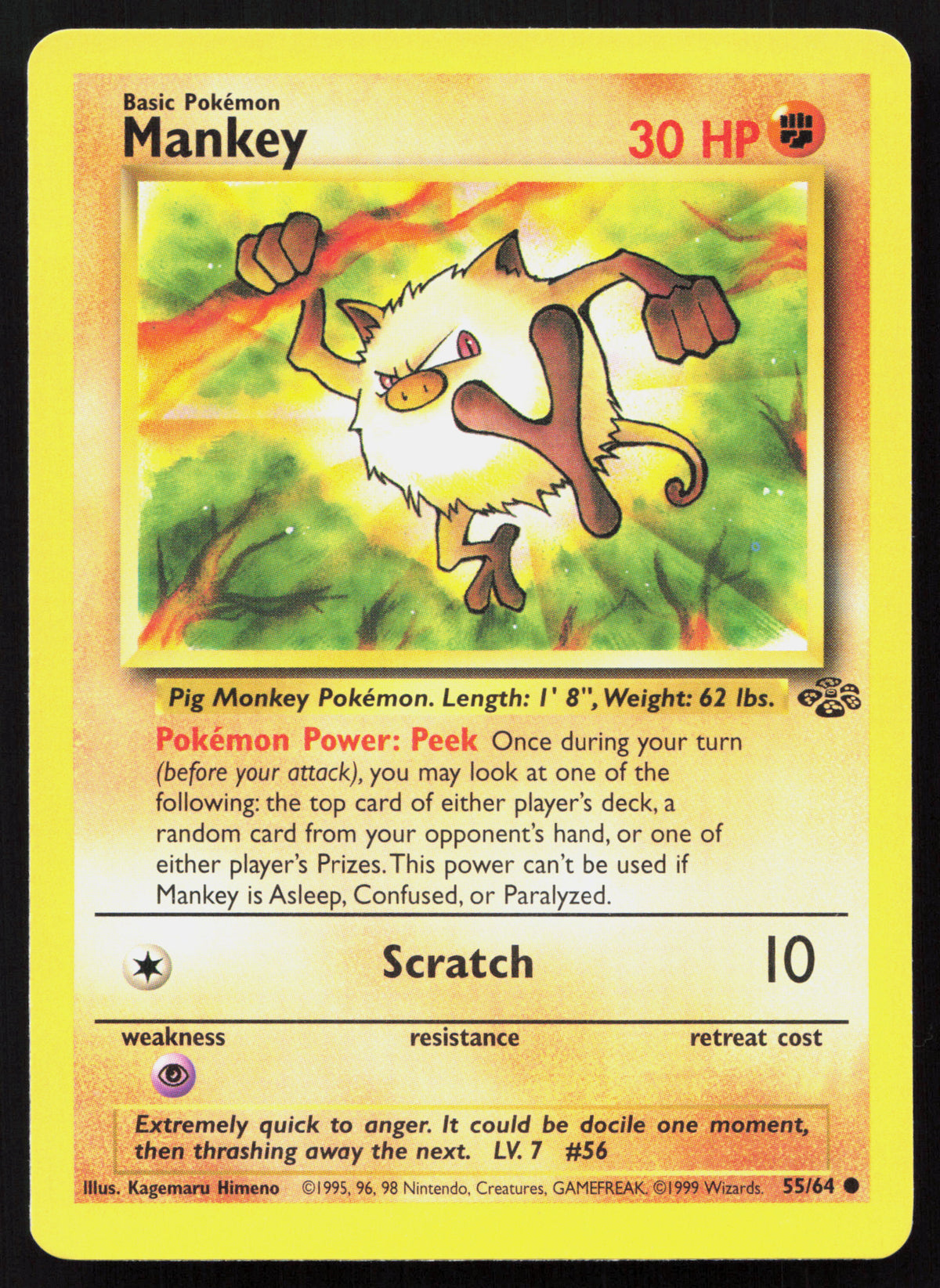 Mankey - Jungle #55/64 - Common