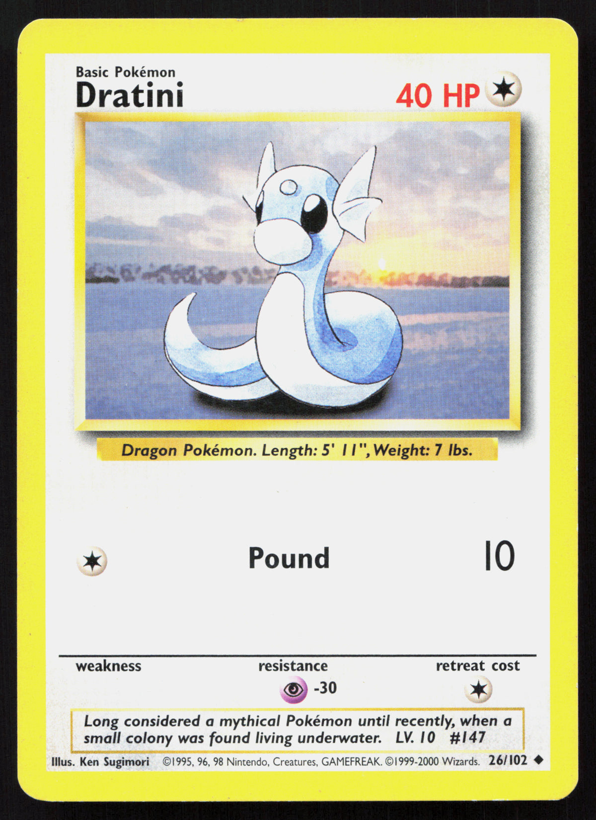 Dratini - Base #26/102 - Uncommon