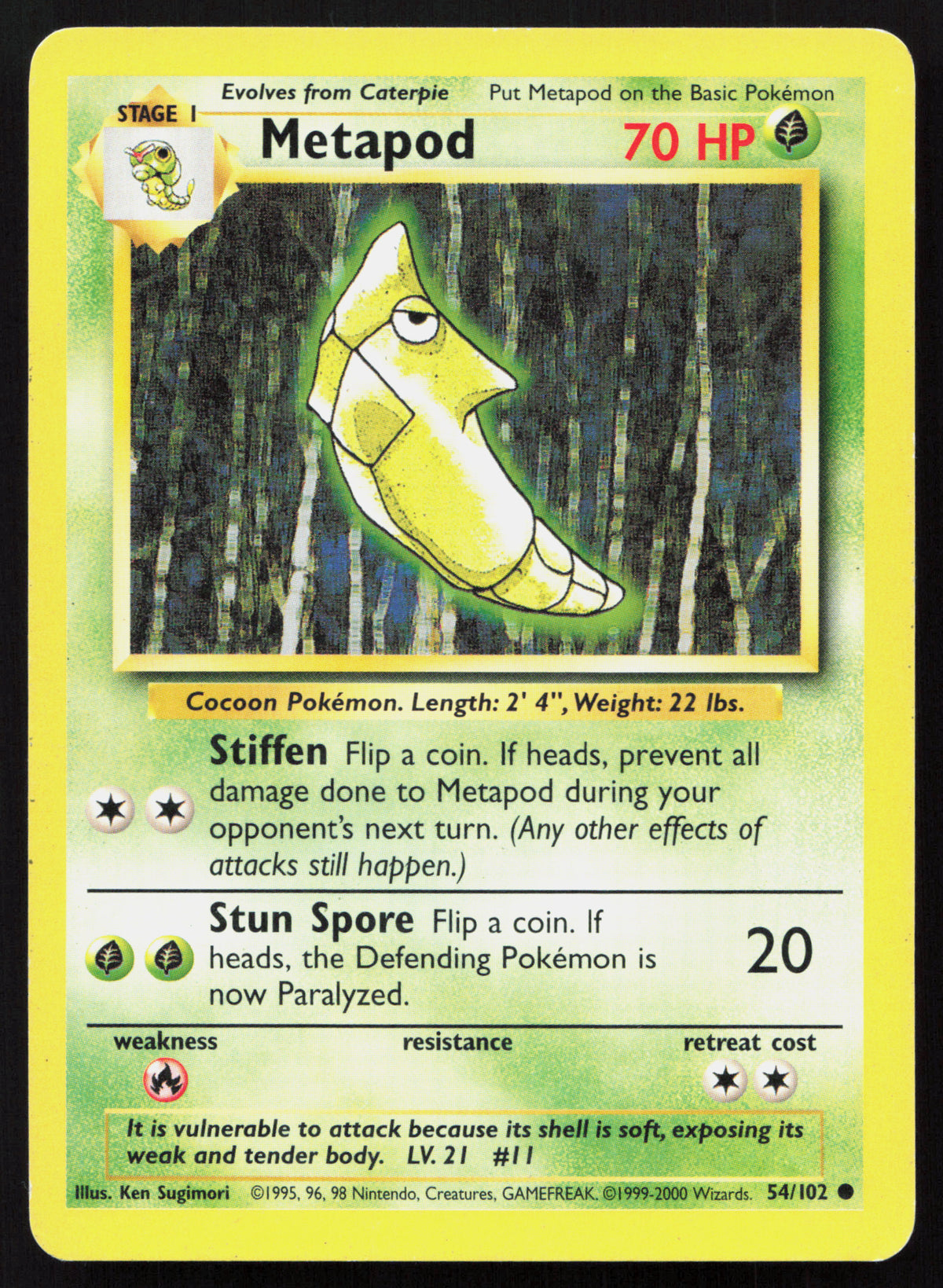 Metapod - Base #54/102 - Common