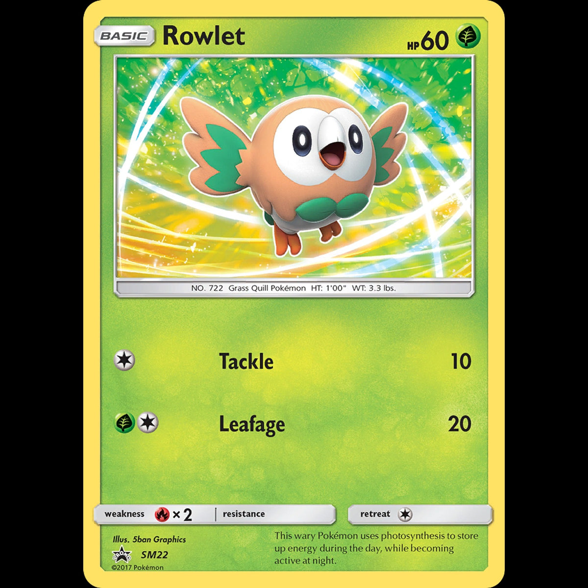 Rowlet - SM Black Star Promos #SM22 - Promo