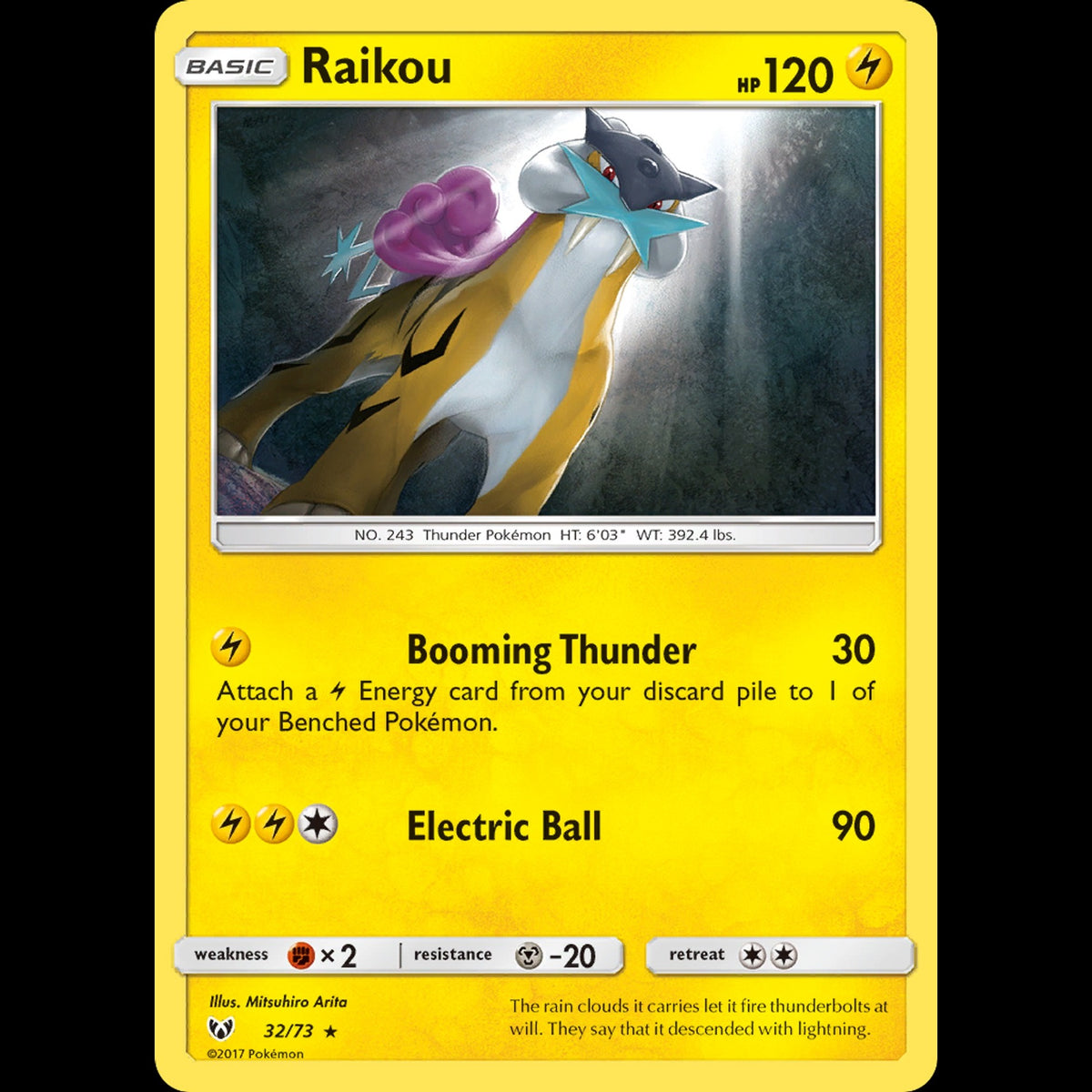 Raikou - Shining Legends #32/73 - Rare Holo