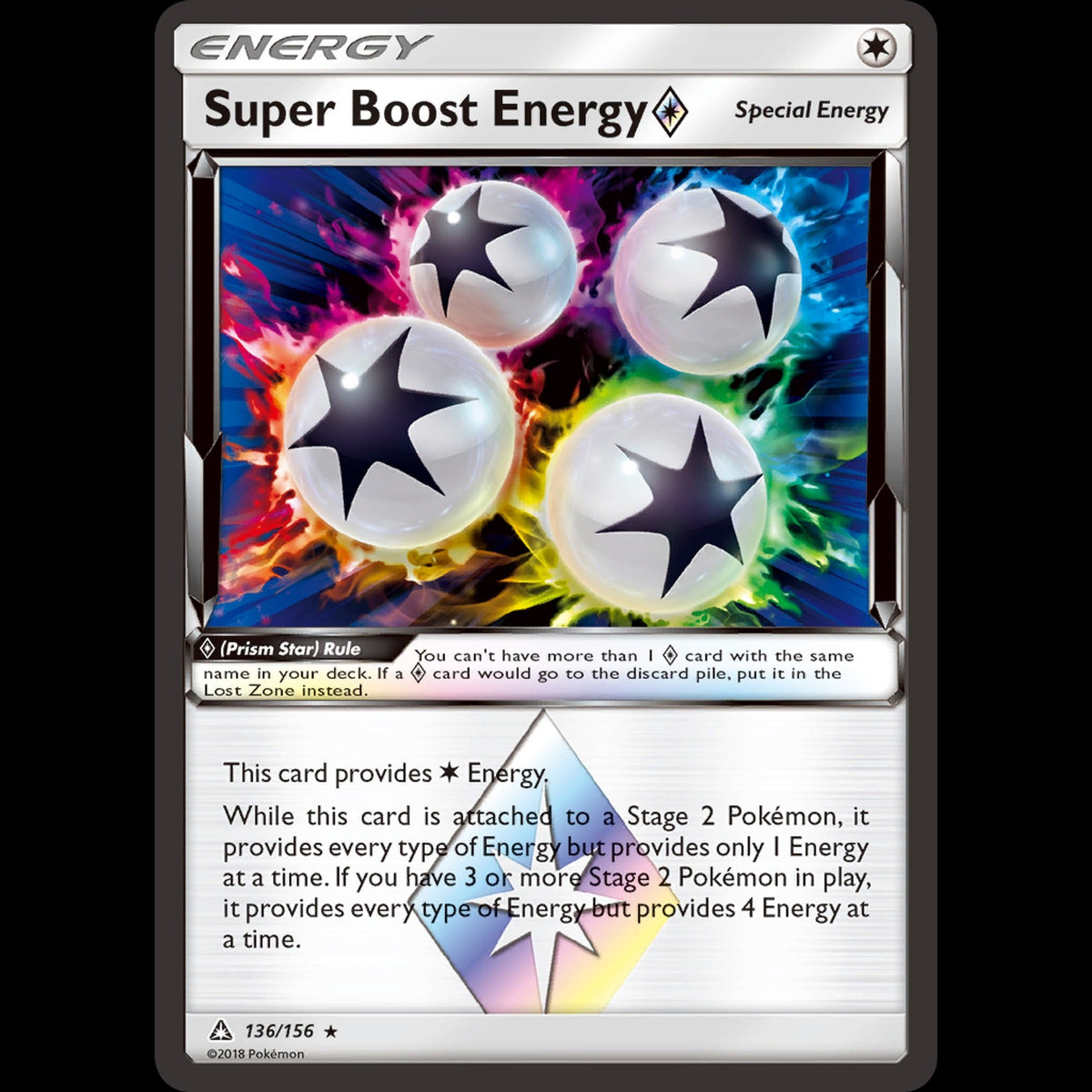 Super Boost Energy ◇ - Ultra Prism #136/156 - Rare Prism Star
