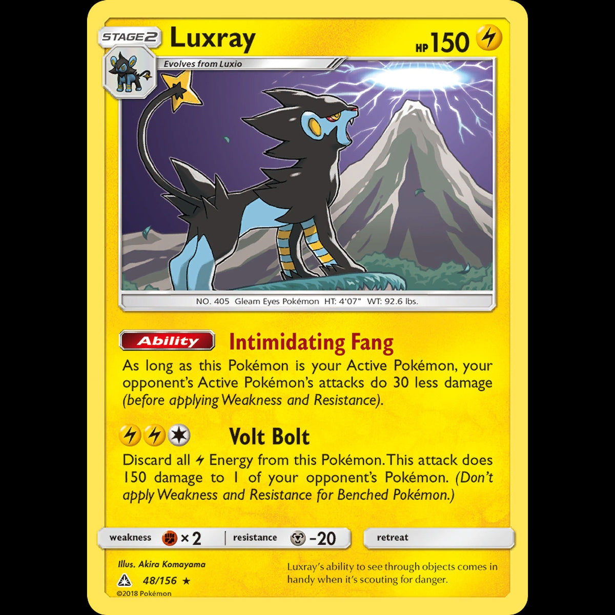 Luxray - Ultra Prism #48/156 - Rare Holo