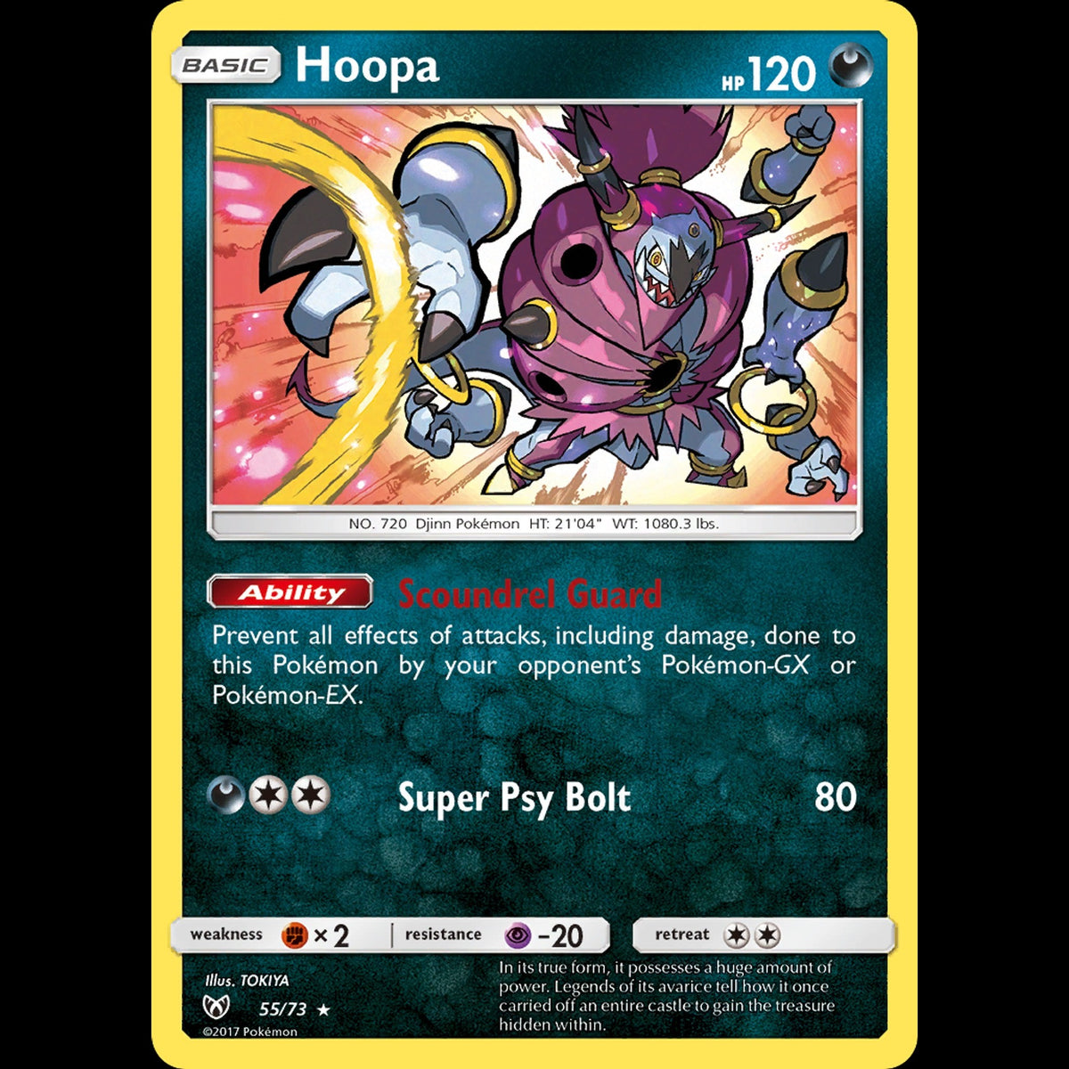 Hoopa - Shining Legends #55/73 - Rare Holo