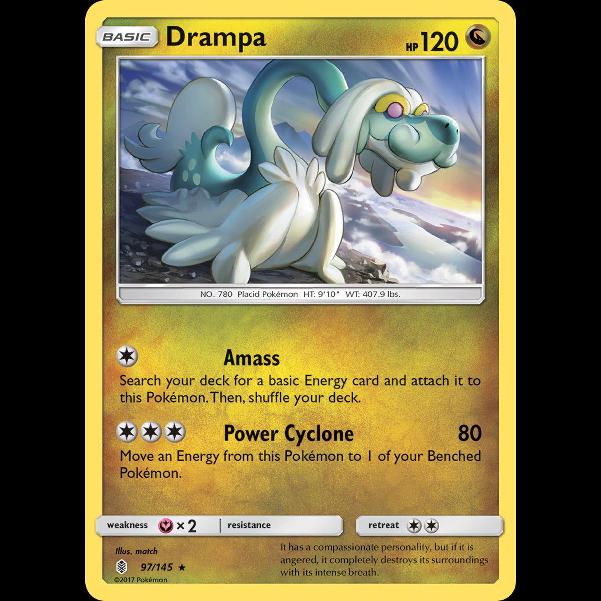 Drampa - Guardians Rising #97/145 - Rare Holo