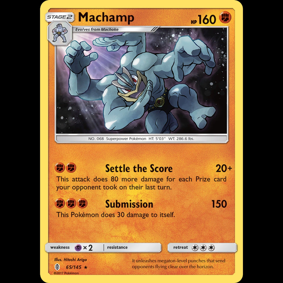 Machamp - Guardians Rising #65/145 - Rare Holo
