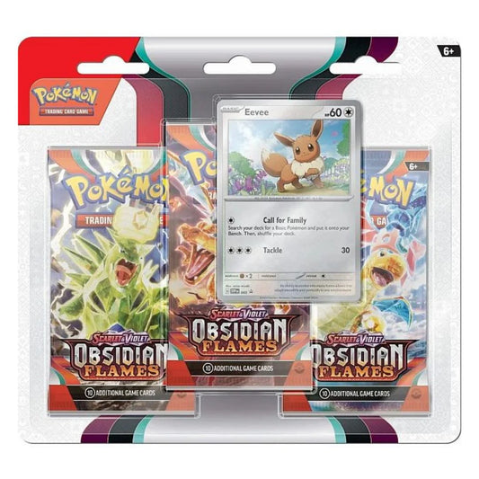Pokémon TCG: Scarlet & Violet Obsidian Flames 3-pack blister Eevee