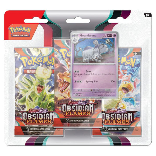 Pokémon TCG: Scarlet & Violet Obsidian Flames 3-pack blister Houndstone